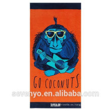 divertido juego de mono Guita algodón brillante Beach Towel BT-065